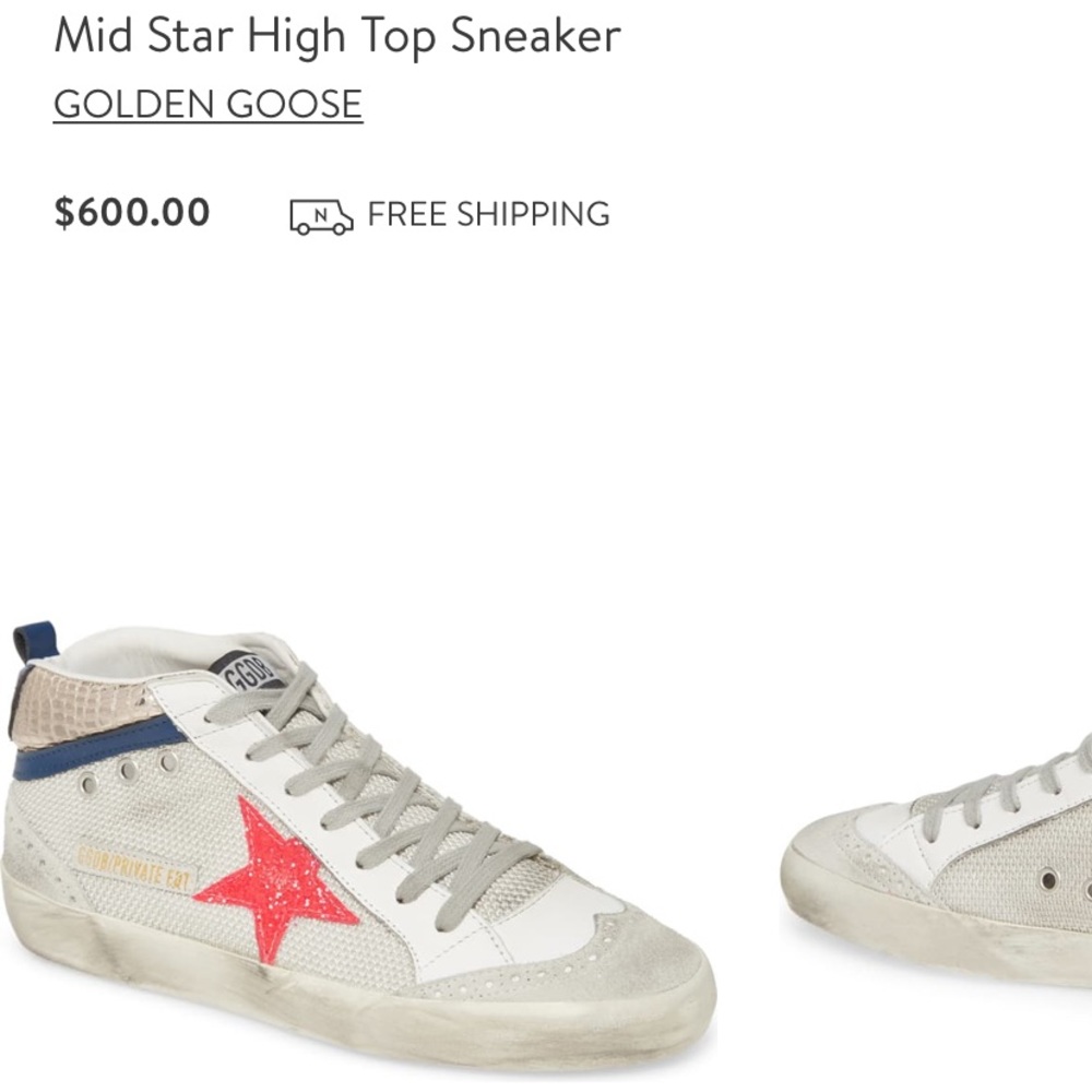 Golden Goose Mid Star High Top Sneakers